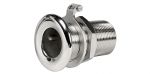 Stainless Steel thru hull skin fitting Thread 3/4 with ground connections #N42038228320