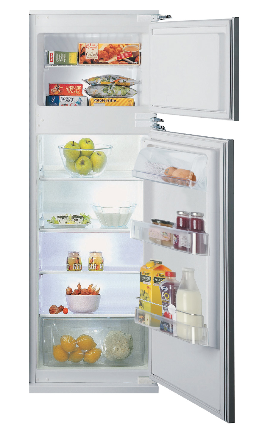 Vitrifrigo C220DP Built-in white Refrigerator 220lt and Freezer 42lt 12/24V #VT1 