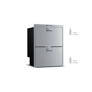 Vitrifrigo Stainless steel Drawer Refrigerator + Refrigerator 144lt 12-24V DW180 OCX2 RFX #VT16006307