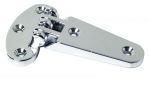 Chrome plated brass hatch hinge - 96x59x70mm - Stop 8mm #OS3882502