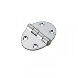 Stainless steel Oval hinge 35x51x1,5mm Semi-embedded Srew Mounting #OS3845001