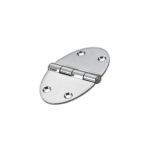 Stainless steel Oval hinge 78x56x3mm Semi-embedded Srew Mounting #OS3845053