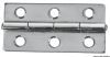 Cerniera rettangolare inox lucidata a specchio 75x40mm Spessore 1.3mm #N60242240125