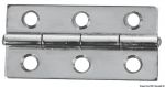 Mirror polished stainless steel Rectangular hinge 75x40mm 1.3mm #N60242240125