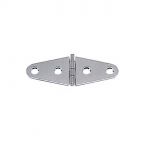 Stainless steel mirror polished hinge - 101x38mm Thickness of 1.7mm #OS3846789