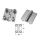 St.steel rectangular hinge 51x38mm Thickness 1.7mm Bushings 4 no screws #OS3882101