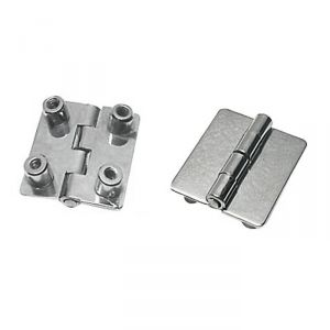 St.steel rectangular hinge 51x38mm Thickness 1.7mm Bushings 4 no screws #OS3882101