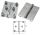 St.steel trapezoidal hinge 76x76mm Thickness 1.7mm Bushings 8 no screws #OS3882104