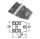 Cerniera trapezoidale inox 51x38mm Spessore 1,7mm Boccole 6 Senza viti #OS3882105