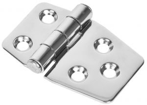 Stainless steel hinges 70x38mm Thickness 1,7mm electrolytically polished #OS3849100