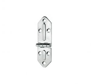 Stainless steel Chromelux Corner Hinge 127x40mm Thickness 2.5mm #OS3844400