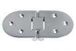 Stainless Steel Microcast Oval Hinge with bores 80x30x3mm for hatches #OS3829001