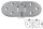 Stainless Steel Microcast Oval Hinge with bores 100x40x4mm for hatches #OS3829002