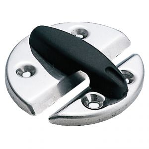 Fermaporta in acciaio inox con arresto in nylon nero Ø60mm #N60341500583