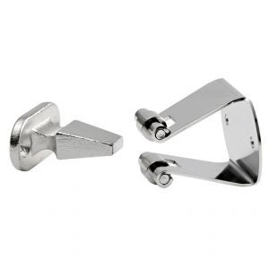 Fermaporte in acciaio inox 316 con rullini 37x29xh38mm #N60341502930