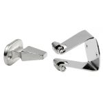 Stainless steel 316 snap-lock doorstopper with rollers 34x20xh30mm #N60341502931