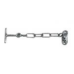 Chromed brass hook and chain for hatches 250mm #OS1913270