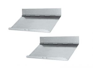 Pair of stainless steel flaps - 30x23 cm #OS5113401