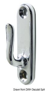 Stainless steel hook 55x15xH18 mm #N61742500507