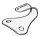 Stainless steel hook Curved base for pipe #OS3729001