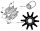 10 Blades CEF Impeller 17937-0001 for Water Pump JOHNSON VETUS SHERWOOD YANMAR VOLVO PERKINS AIFO #OS1619426