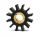 12 Blade impeller for Inboard engine and water pump (Orig.Ref. 3555413-8) CEF 380 #OS1619419