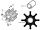 8 Blade impeller for Inboard engine and water pump (Orig.Ref. 48300008) CEF 122 #OS1619428