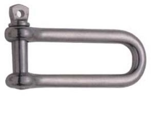 Stainless steel long shackle with screw-lock -Pin 12mm #OS0832312