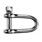 Stainless steel shackle with screw-lock - Pin 6 mm #N61641100454