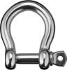 Stainless steel bow shackle with screw-lock Pin 10mm #N61641100469