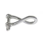 Stainless steel twisted shackle with screw lock Pin 6 mm #N61641100472