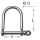 Stainless steel large shackle with screw-lock Pin 6mm 24x36mm #N61641102745