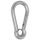 Carabiner hook polished AISI 316 with eye 5x50mm #N60641000414