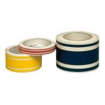 White Self-Adhesive Waterline Tape with 3 Stripes H 50 mm x L 10 mt  #OS6511000BI