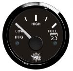 Osculati Indicatore Acque Nere 10-180 Ohm 12/24V Quadrante nero Lunetta nera #OS2732005