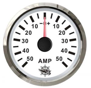 Osculati Ammeter Scale +-50A 12/24V - A.57xB.51xC.45mm White #OS2732223