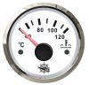 Osculati Indicatore Temperatura Acqua Scala 40-120°C 12/24V Quadrante Bianco Lunetta Lucida #OS2732208