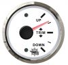 Osculati Indicatore TRIM Segnale 0-190 Ohm 12/24V Quadrante Bianco Lunetta Lucida #OS2732220