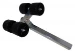 Double tilting side roller with square pipe 40 mm #OS0203115