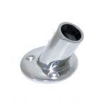 Aluminium Pulpit joint - Version Round - Angle 60° for 25mm pipe - 70x50h mm #OS4102200