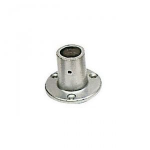 Aluminium Pulpit joint Round Version 90° Angle for 25mm pipe 70x50h mm #OS4102300