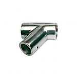 Aluminium Pulpit joint T Version  60° Angle for 25mm pipe - 70x80h mm #OS4102400