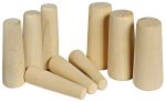 Serie di 9 coni in legno “turafalle” di emergenza da 20 a 49mm #OS2280381