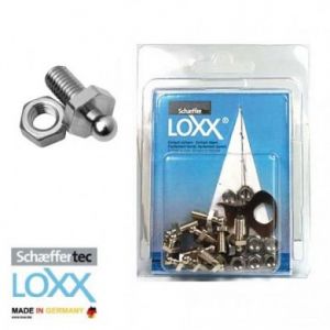 Blister 10p Loxx Tenax M5 10mm metric screws with nut #MT3214294