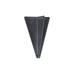 Cono di segnalazione in policarbonato nero antiriflesso H470mm #N120284103210