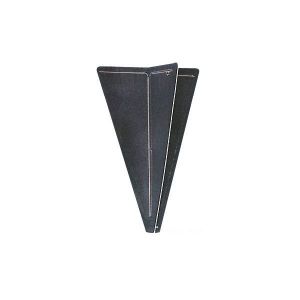 Cono di segnalazione in policarbonato nero antiriflesso H470mm #N120284103210