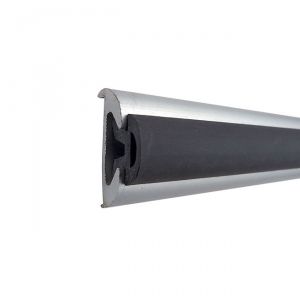 Profilo parabordo in PVC Bianco 12mt per supporto alluminio H37mm #MT383223712