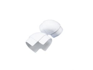 White PVC Corners for Profile Dock Edge P Type 9.80m #MT3800814