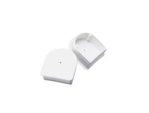 White PVC End Caps for Profile Dock Edge P Type 9.80m #MT3800815