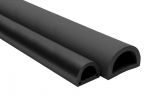 Profilo Paracolpi in PVC Nero da 3mt h60cm per banchine e pontili #MT3834060